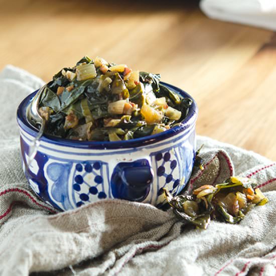Simply Southern Collard Greens - Recipe photo by IdRatherBeaChef