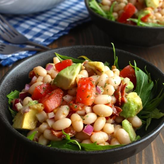 Bacon Avocado White Bean Salad - Recipe photo by frugalnutrition