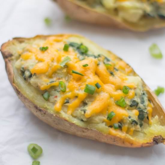 Loaded Sweet Potato Skins - Recipe photo by balancedberry