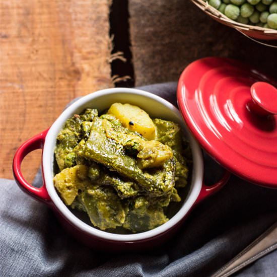 Flat Beans in Poppy Seeds Gravy - Recipe photo by Chandrima Sarkar