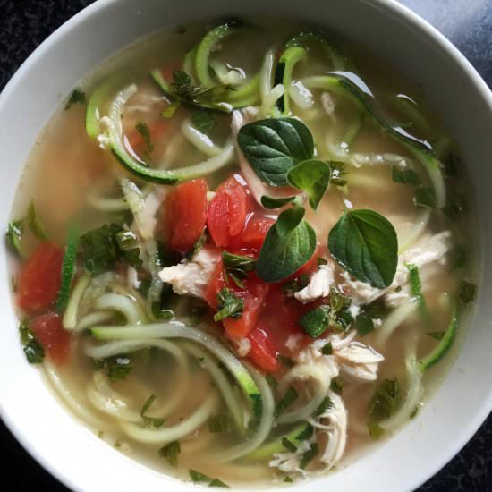 Chicken Zucchini Noodle Soup - Recipe photo by Instinctiveeats