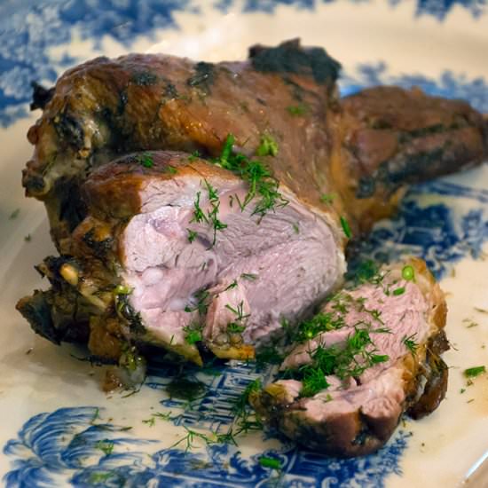 Lamb with Dill in the Oven - Recipe photo by Katerinaskouzina