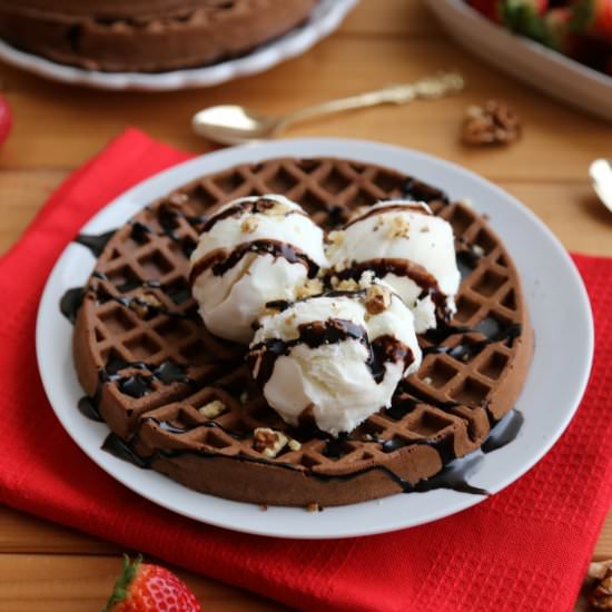 Chocolate Waffles - Recipe photo by littlesunnykitchen