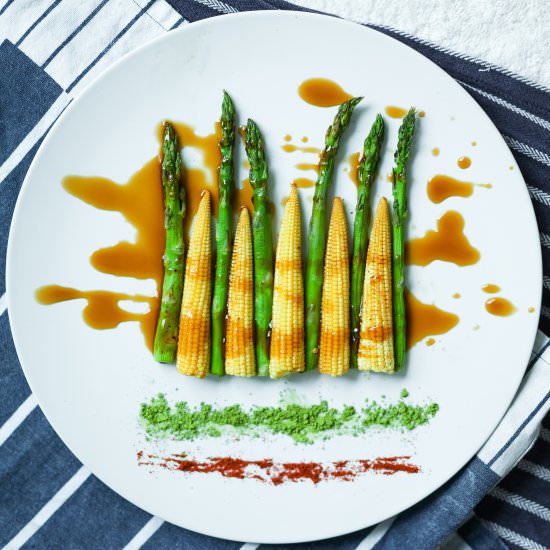 Corn and Asparagus Soldiers - Recipe photo by VitaliyaN