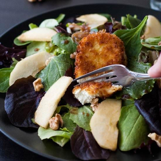 Apple Walnut Salad Goat Cheese - Recipe photo by strawmarysmith