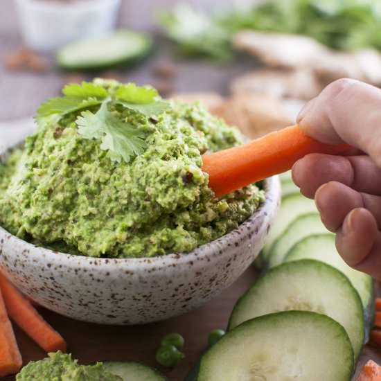 Pea Dip - Recipe photo by The.Organic.Dietitian