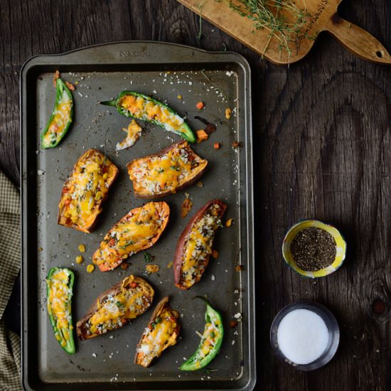 Stuffed Sweet Potatoes - Recipe photo by turmericnspice