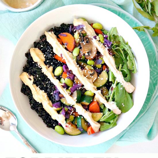 Forbidden Rice & Veggie Glow Bowl - Recipe photo by TheGlowingFridge