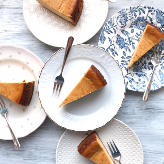 Dulce de Leche Baked Cheesecake - Recipe photo by My Little Expat Kitchen