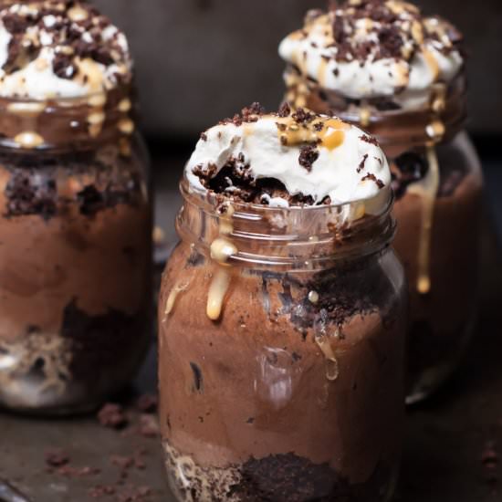 Layered CHOCOLATE MOUSSE Jars - Recipe photo by Gastro Senses
