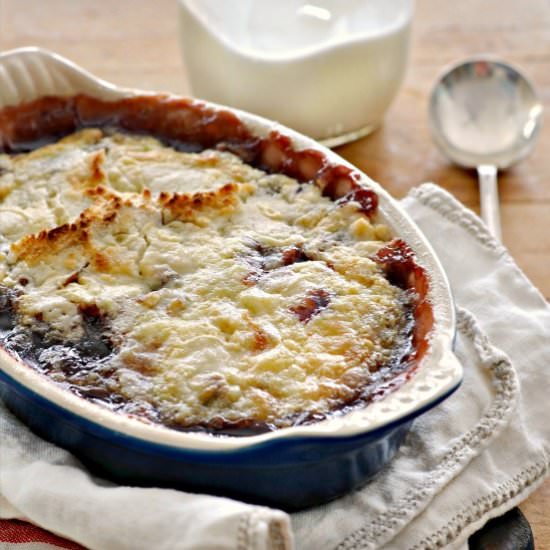Easy Cherry Cobbler - Recipe photo by loavesanddishes
