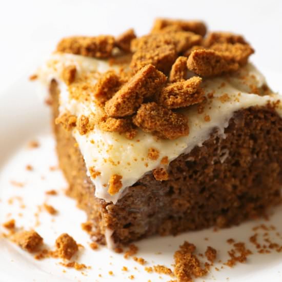 Gingerbread Poke Cake - Recipe photo by pipandebby