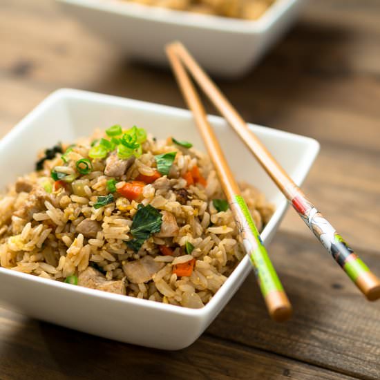 Basil Fried Rice - Recipe photo by Charlene Chan