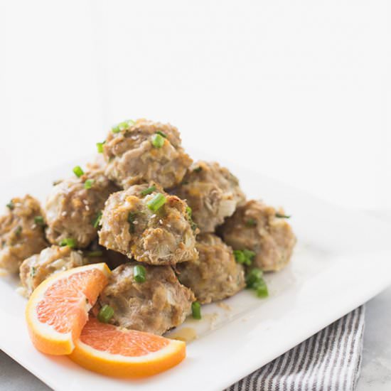 Orange Ginger Turkey Meatballs - Recipe photo by honestlynourished