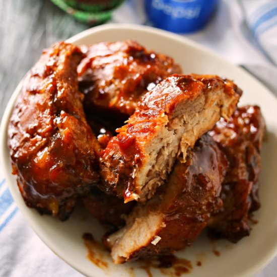 Crockpot Pepsi Ribs - Recipe photo by Kleinworth &amp; Co