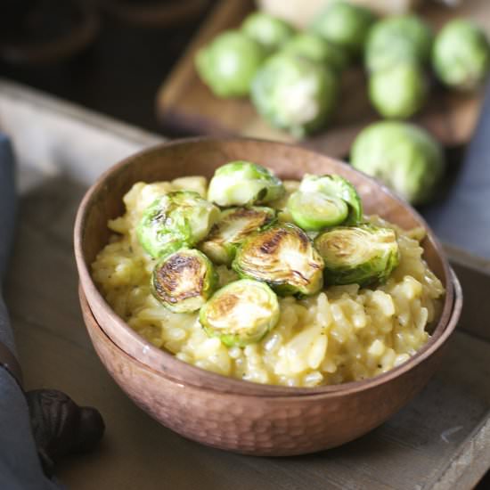 Brussels Sprout Risotto - Recipe photo by maebells