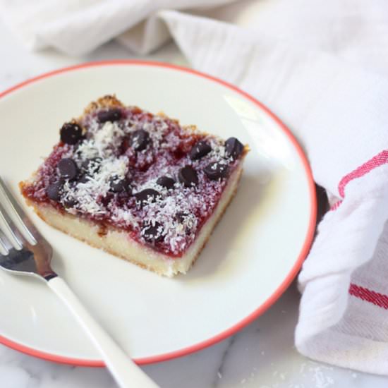 Chocolate Raspberry Bars - Recipe photo by SpunkyCoconut