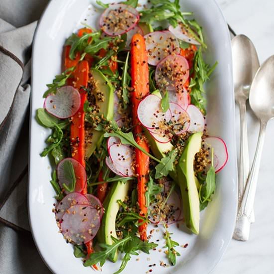 Roasted Cumin Carrot Salad - Recipe photo by SaltandWind