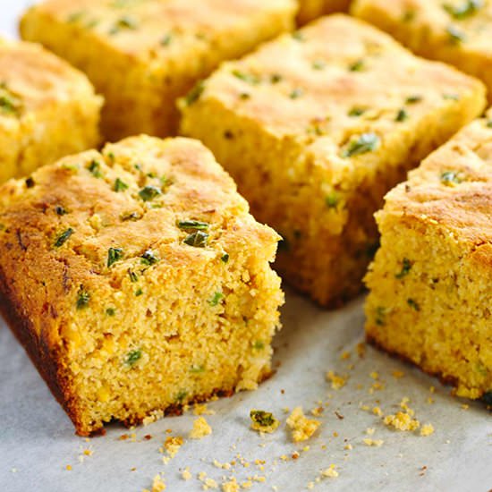 Jalapeno Cheddar Cornbread - Recipe photo by Jessica Gavin