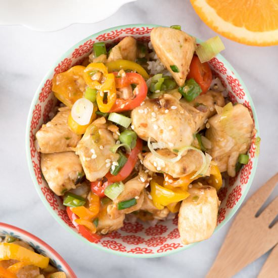 Spicy Ginger Chicken Stir Fry - Recipe photo by FoodFanatical