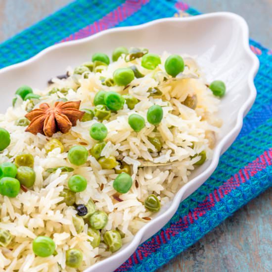 Indian Spiced Green Peas Pulav - Recipe photo by Priyanka DK