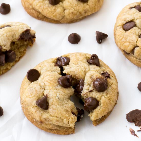 Coconut Oil Chocolate Chip Cookies - Recipe photo by ChefSavvy
