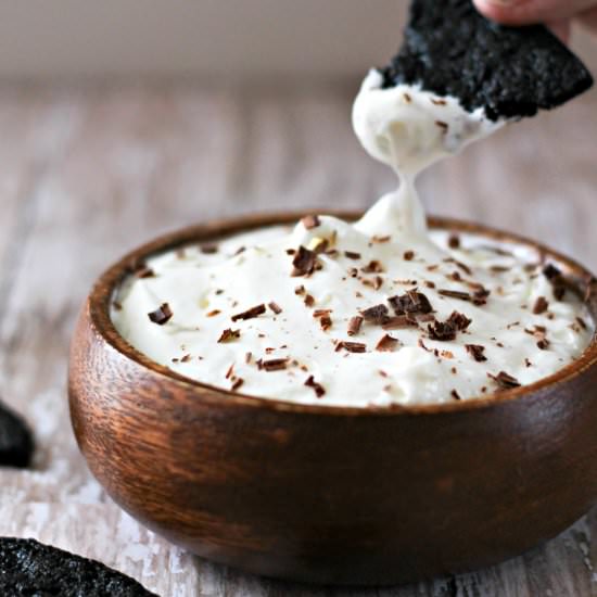 Oreo Cheesecake Dip with Wafers - Recipe photo by Take Two Tapas
