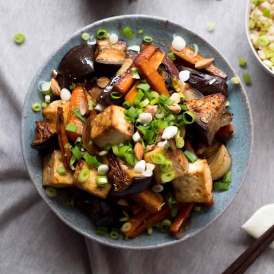 Double Onion Baked Tofu - Recipe photo by homespun capers