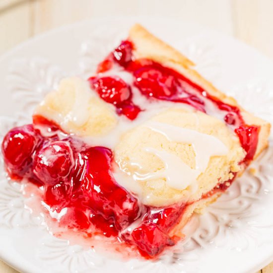 Glazed Cherry Pie Bars - Recipe photo by Averie