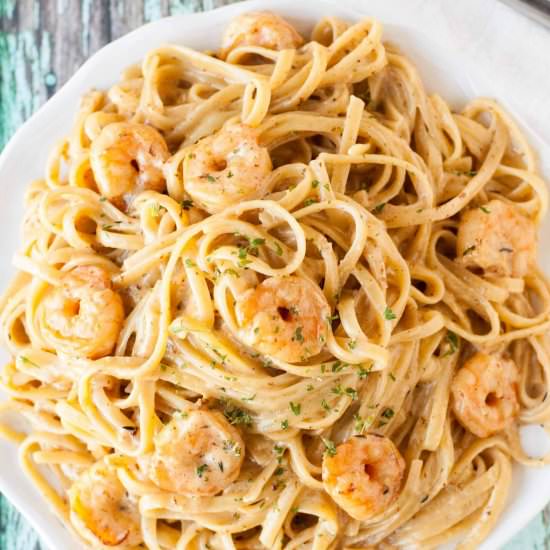 Cajun shrimp pasta - Recipe photo by slowcookergourmet