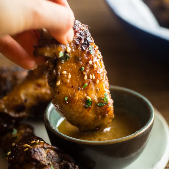 Pineapple 5 Spice Chicken Wings - Recipe photo by foodfaithfitness