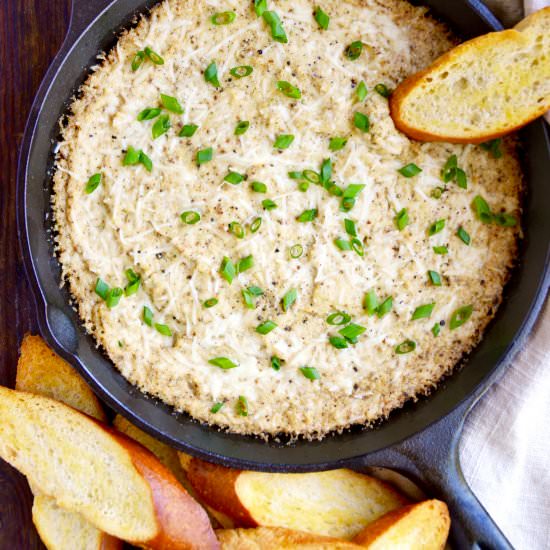 Cheesy Roasted Cauliflower Dip - Recipe photo by justataste