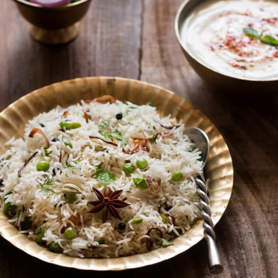 Peas Pulao - Recipe photo by currytrail