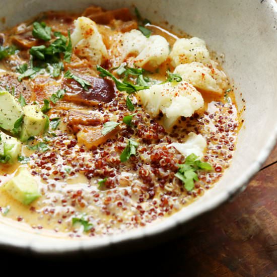 Smoky Coconut Broth with Quinoa - Recipe photo by fogwood and fig
