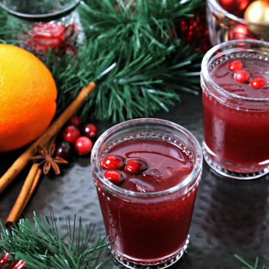 Cranberry Honey Blossom Cocktail - Recipe photo by CookingInStilettos