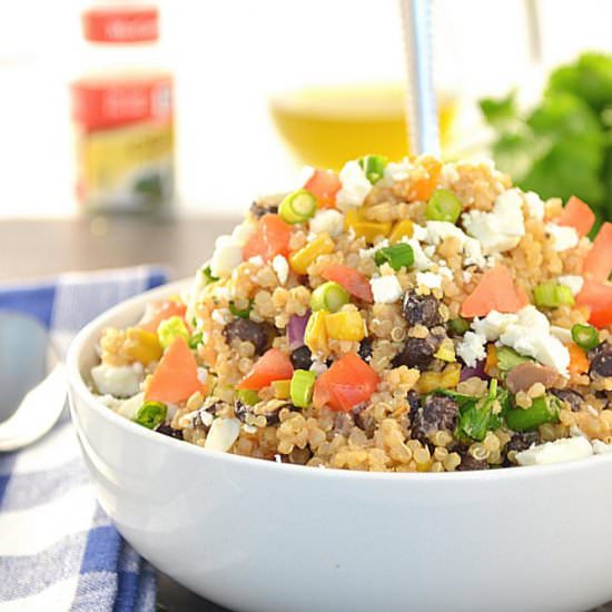 Healthy Quinoa and Bean Salad - Recipe photo by ruchiskitchen