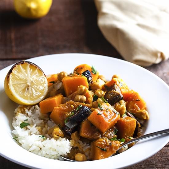 Vegetarian Butternut Squash Tagine - Recipe photo by justalittlebitofbacon