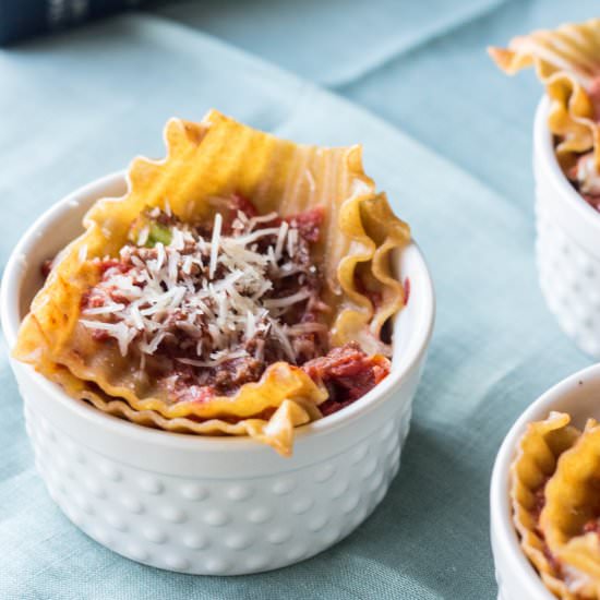 The Best Personal Sized Lasagnas - Recipe photo by dashofherbs