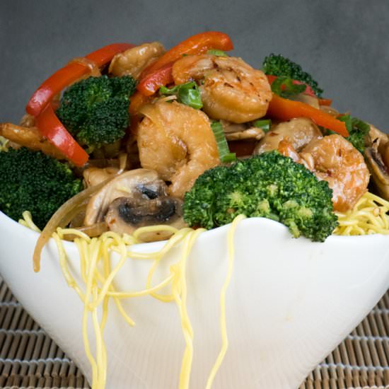 Spicy Shrimp Stir Fry - Recipe photo by Bridget Lund aka TheRecipeWench