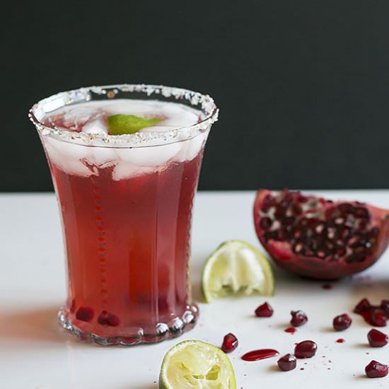 Pomegranate Kombucha Margarita - Recipe photo by Cooks With Cocktails