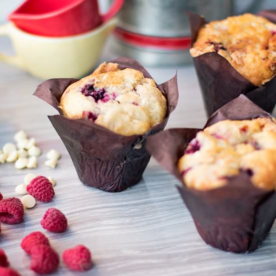 Raspberry White Chocolate Muffins - Recipe photo by xoxoBella