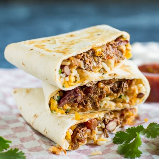 Chili Cheese Burrito - Recipe photo by culinaryhill