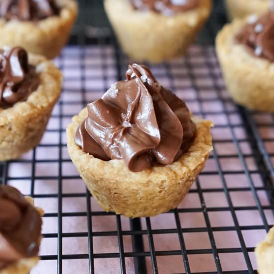 Chocolate Peanut Butter Cookie Cups - Recipe photo by bakinginblackandwhite