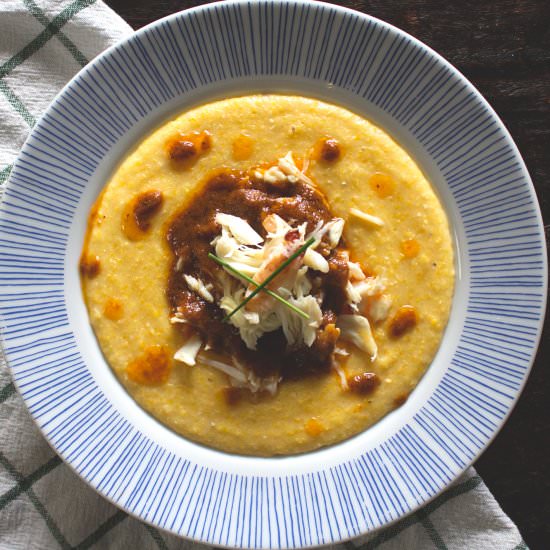 Crab and Grits - Recipe photo by brijam35