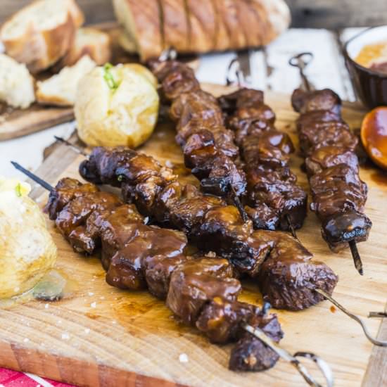 Monkey Gland Rump Kebabs - Recipe photo by heinstirred