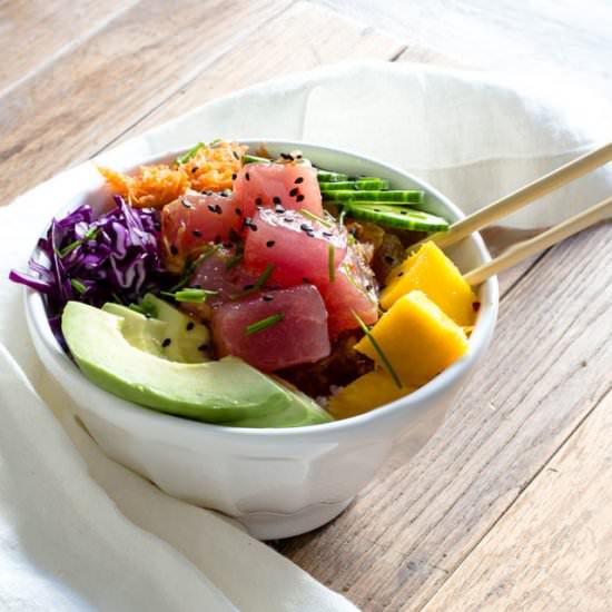 Hawaiian Poke Bowls - Recipe photo by The Movement Menu
