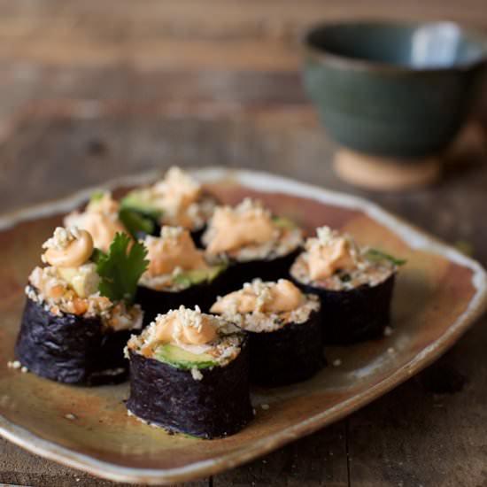 Sushi with Cauliflower Carrot Rice - Recipe photo by fogwood and fig