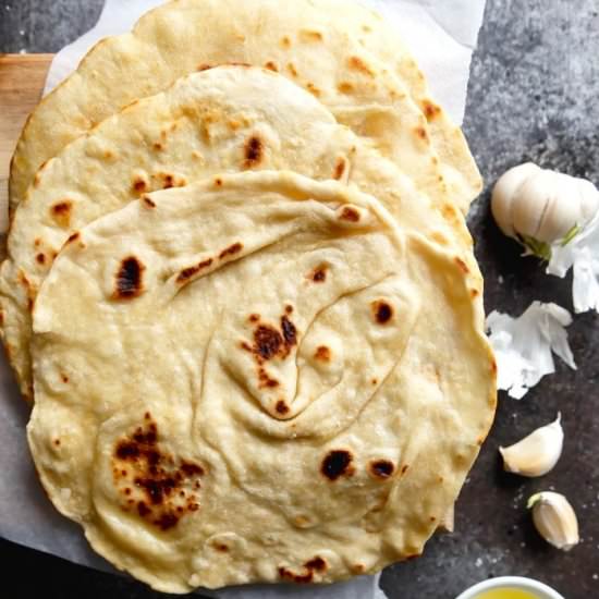 Easy Garlic Flatbread Recipe - Recipe photo by Cafe Delites
