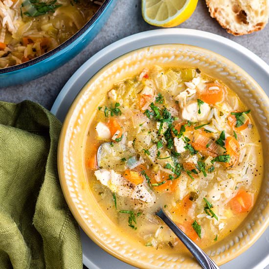 Greek Lemon & Chicken Soup - Recipe photo by supergoldenbakes