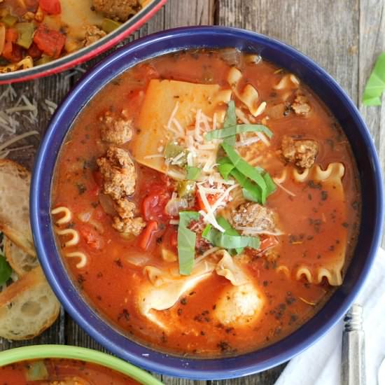 Lasagna Soup - Recipe photo by gooddinnermom
